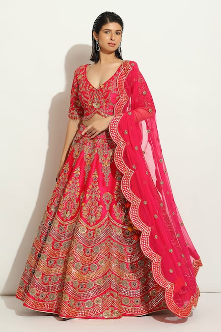 Vandana Sethi Embroidered Bridal Lehenga Set 