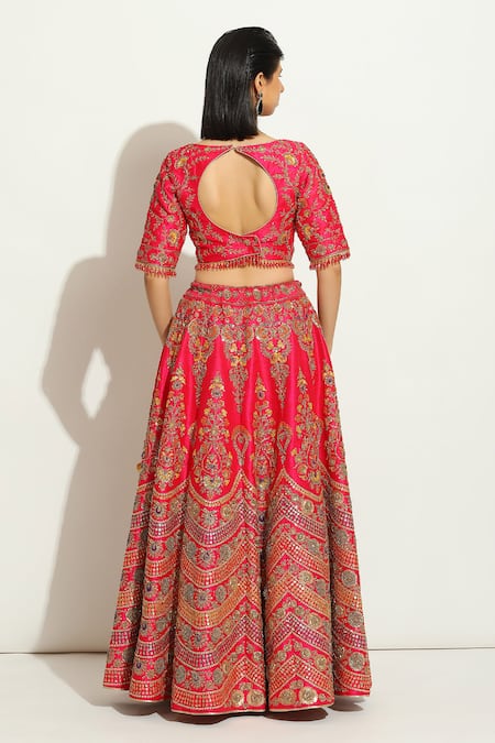 Vandana Sethi Embroidered Bridal Lehenga Set 