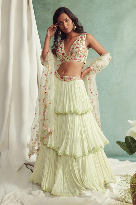 Buy White Color Designer Lehenga Choli Women Party Wear Bollywood Lengha  Sari,indian Wedding Wear Custom Stitched Lehenga Choli With Dupatta Online  in India - Etsy