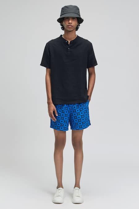 Terra Luna Black 100% Organic Handloom Cotton Maui T-shirt 