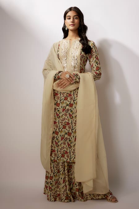 Nadima Saqib Printed Kurta Palazzo Set 