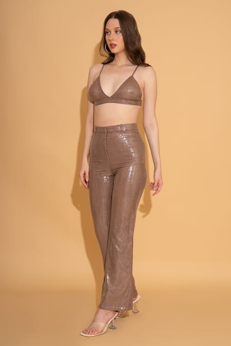 TORQADORN Noir Sequin Embellished Pant 