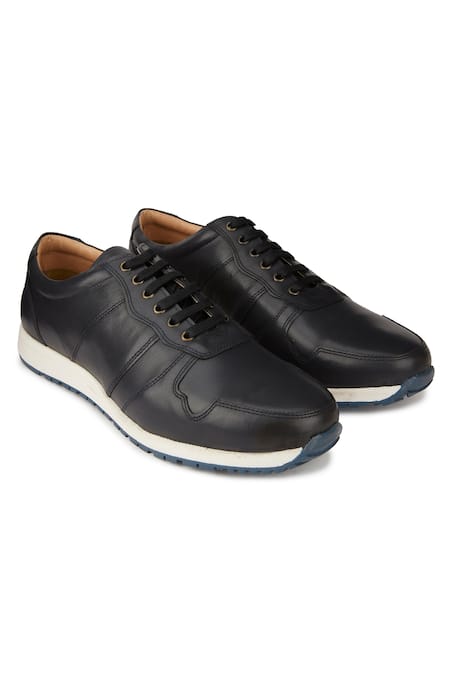 Hats Off Accessories Leather Lace-Up Sneakers 