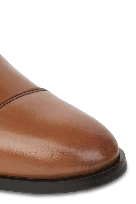 Buy_Hats Off Accessories_Brown Leather Derby Shoes_Online_at_Aza_Fashions