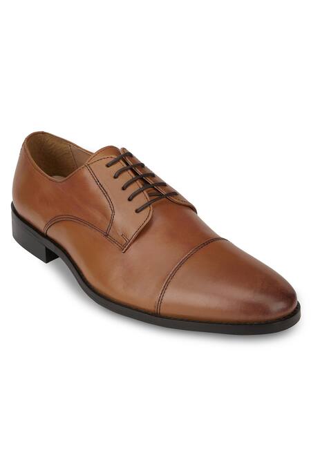 Hats Off Accessories Brown Matte Oxford Shoes Online at Aza Fashions Hats Off Accessories_Brown Matte Oxford Shoes_Online_at_Aza_Fashions
