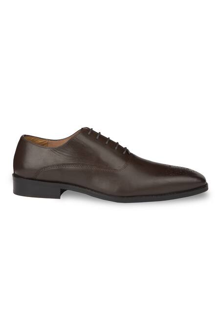 Hats Off Accessories Brown Perforated Texture Oxford Shoes Online at Aza Fashions Hats Off Accessories_Brown Perforated Texture Oxford Shoes_Online_at_Aza_Fashions