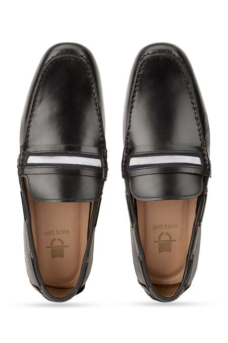Shop_Hats Off Accessories_Black Genuine Leather Loafer Shoes