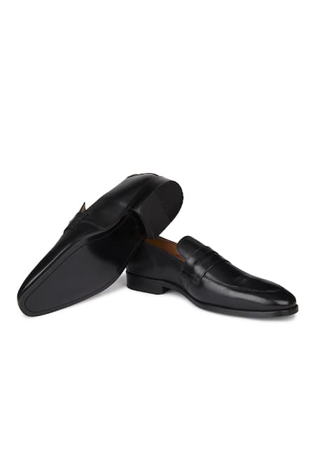 Buy Hats Off Accessories Black Genuine Leather Penny Loafers Buy_Hats Off Accessories_Black Genuine Leather Penny Loafers