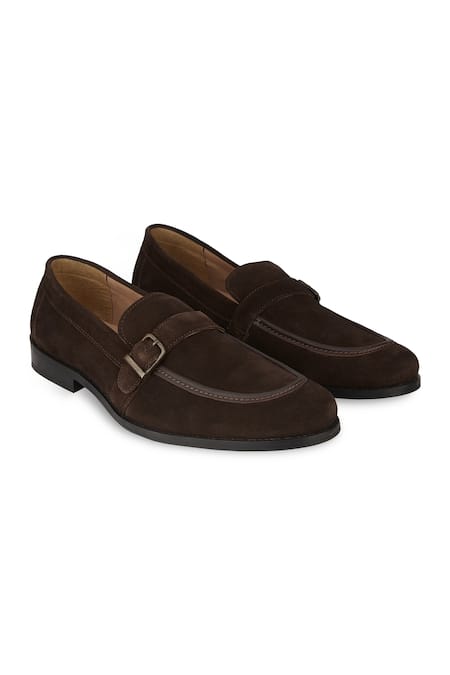 Hats Off Accessories Suede Monk Penny Loafers 