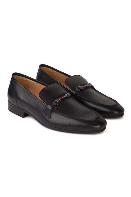 Hats Off Accessories Genuine Leather Buckle Loafers 