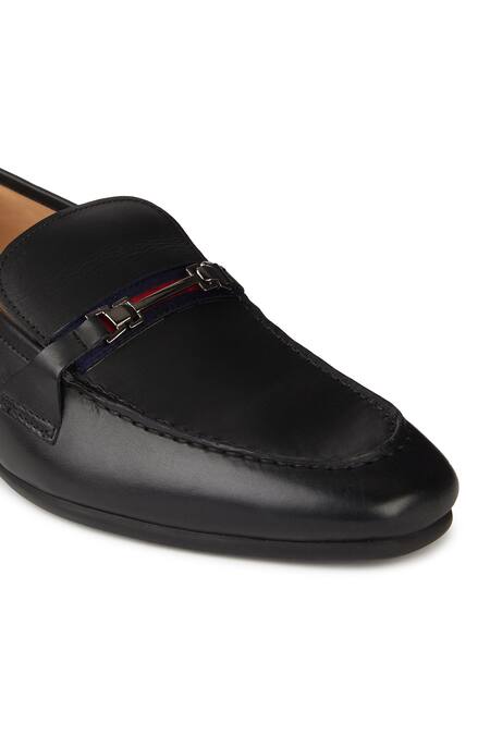 Buy Hats Off Accessories Black Buckles Genuine Leather Loafers Online at Aza Fashions Buy_Hats Off Accessories_Black Buckles Genuine Leather Loafers_Online_at_Aza_Fashions