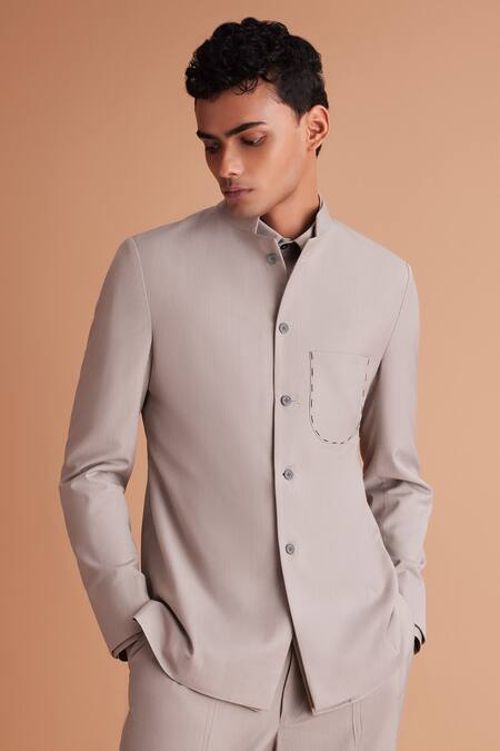 Mandarin collar shop jacket mens