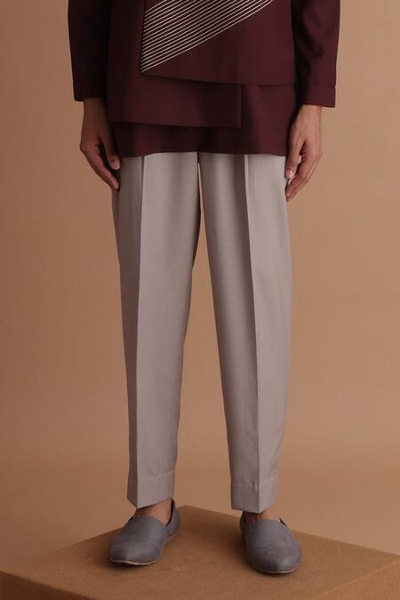 Shop Tisa - Men Maroon Cotton, Terrycloth, Linen Stitchline Thread Work Jacket And Kurta Set Online at Aza Fashions Shop_Tisa - Men_Maroon Cotton, Terrycloth, Linen Stitchline Thread Work Jacket And Kurta Set_Online_at_Aza_Fashions