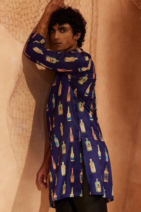 Eleven Brothers Cocktail Party Printed Kurta & Pant Set 