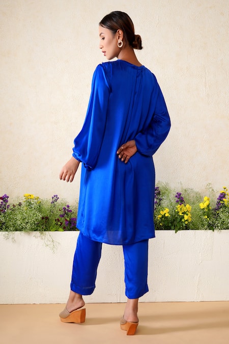 Kyra By Nina + Deepika Firdaus Hand Painted Top & Pant Set 