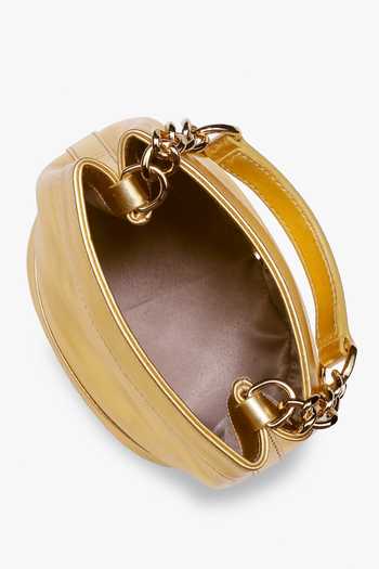 Shop_Tan & Loom_Gold Rani Metallic Leather Potli Bag _Online_at_Aza_Fashions