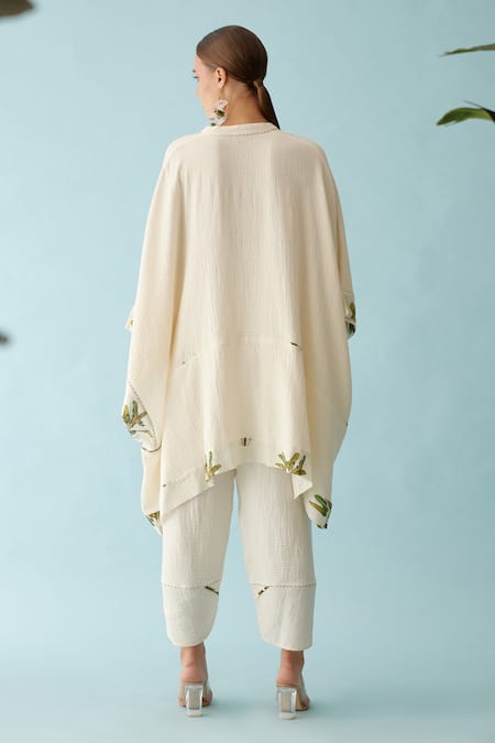 Nikasha Braided Yoke Tassel Kaftan 