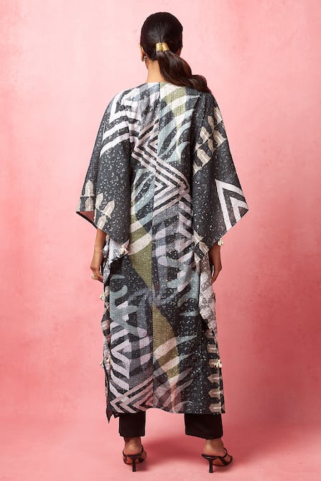 Vedika M Sequin Embellished Jacket Pant Set 