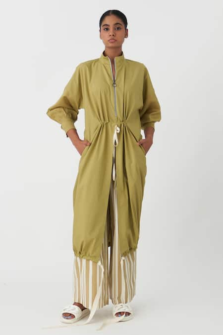 THREE High Slit Gathered Tunic 