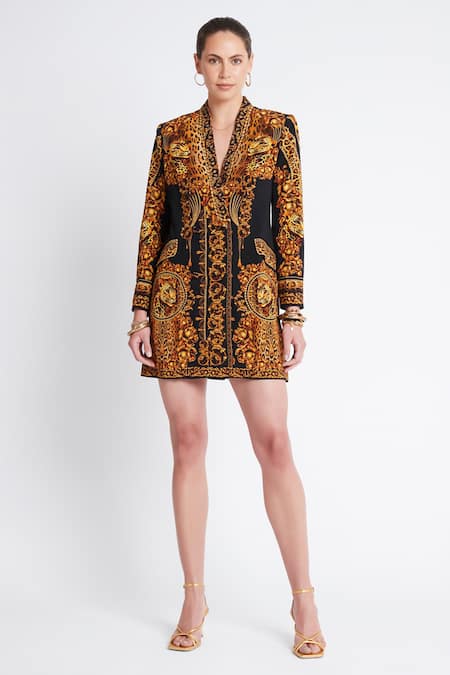 Zariaah Cleopatra Leopard Print Blazer Dress 