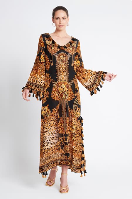 Zariaah Cleopatra Leopard Print Long Tunic 