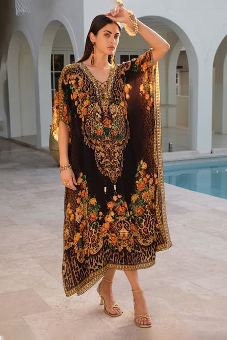 Zariaah Enchanted Print Kaftan 