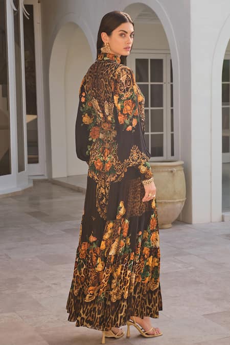 Zariaah Enchanted Print Maxi Dress 