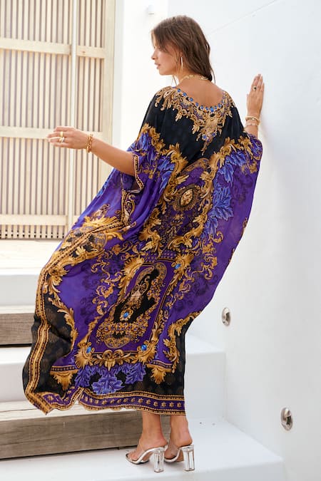 Zariaah Empress Long Round Neck Kaftan 
