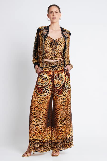 Zariaah Cleopatra Printed Bomber Jacket 