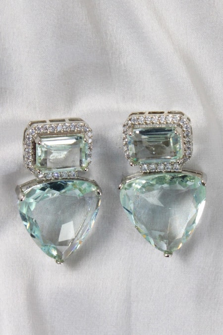 Studio6 Jewels Crystal Studded Embellished Earrings 