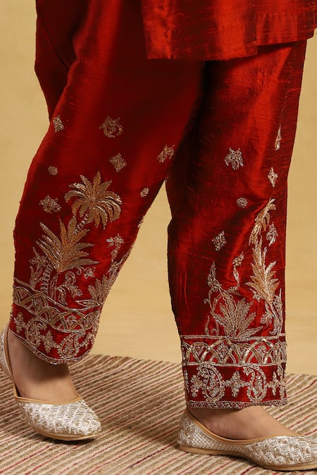 Black Georgette Pakistani Kurti Pant, Semi Stitched at Rs 1550 in Surat
