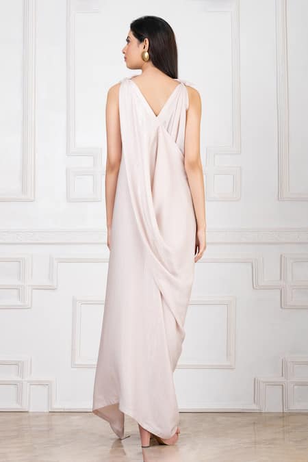 Megha Garg Draped Embellished Gown 