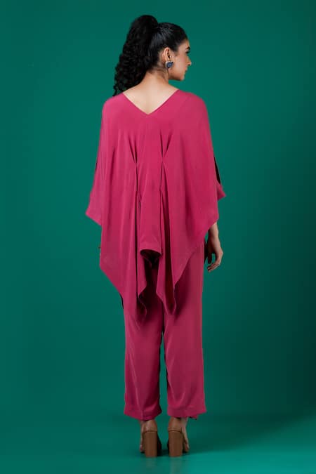 Megha Garg French Knot Embroidered Top With Pant 