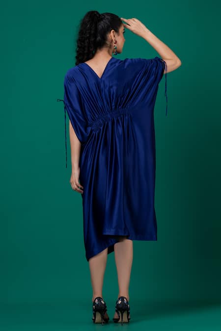 Megha Garg Plain Cinched Waist Dress 