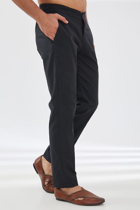 Shop Rabani & Rakha Black Georgette, , Silk, Satin Astral Geometric Sherwani Set Online at Aza Fashions Shop_Rabani & Rakha_Black Georgette, , Silk, Satin Astral Geometric Sherwani Set _Online_at_Aza_Fashions