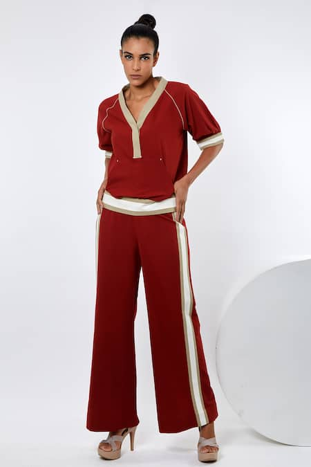 Madder Much Baku Handloom Cotton Runner Top & Pant Set 