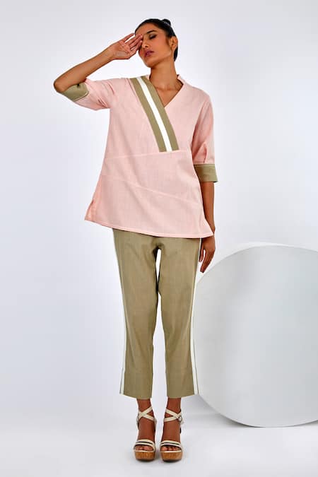 Madder Much Ren Color Block Top & Pant Set 