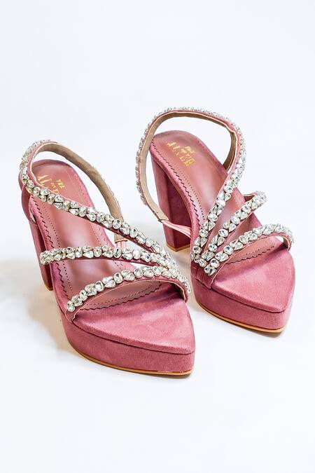 Buy online Pink Ankle Strap Sandals from heels for Women by Meshva for ₹779  at 57% off | 2024 Limeroad.com