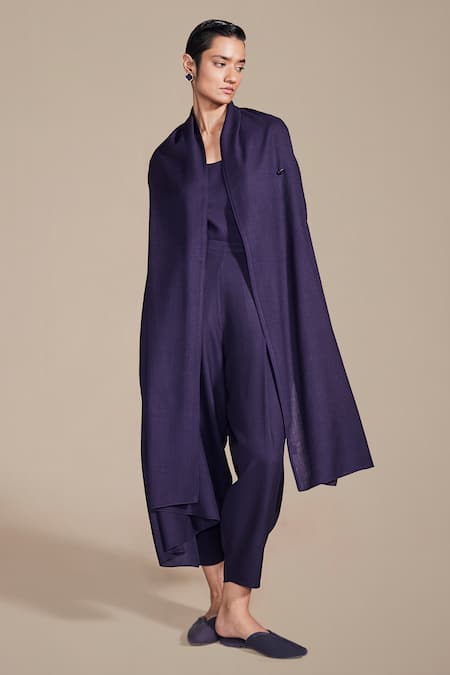 Purple cape coat best sale