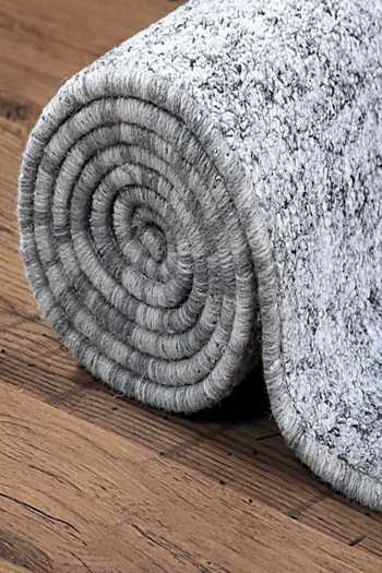 Shop_Kaleen India_Off White 80% Wool, 20% Viscose Hand Tufted Marble Rectangle Shaped Rug_Online_at_Aza_Fashions