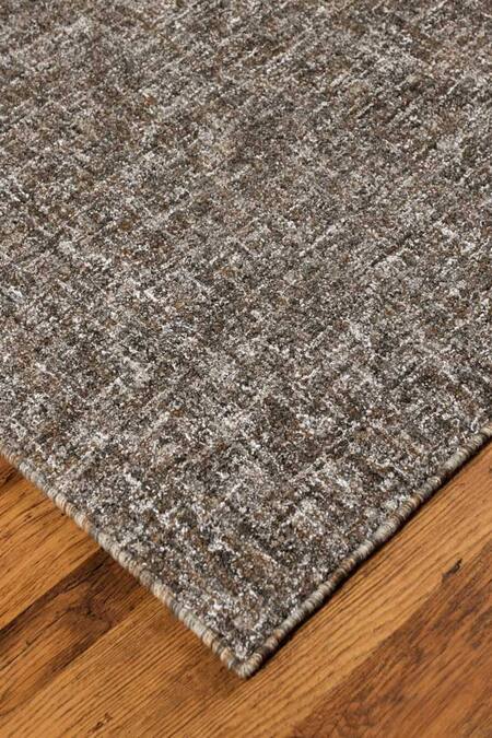 Buy_Kaleen India_Brown 80% Wool Hand Tufted Abstract Rectangle Shaped Rug_Online_at_Aza_Fashions