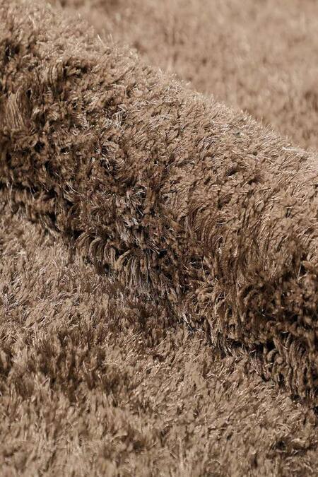 Shop Kaleen India Brown 100% Polyester Hand Tufted Solid Rectangle Rug Shop_Kaleen India_Brown 100% Polyester Hand Tufted Solid Rectangle Rug