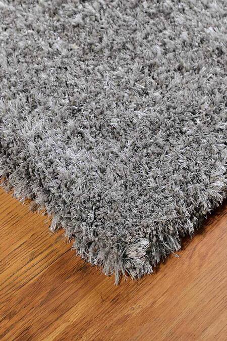 Buy_Kaleen India_Silver 100% Polyester Hand Tufted Solid Octagon Rug_Online_at_Aza_Fashions