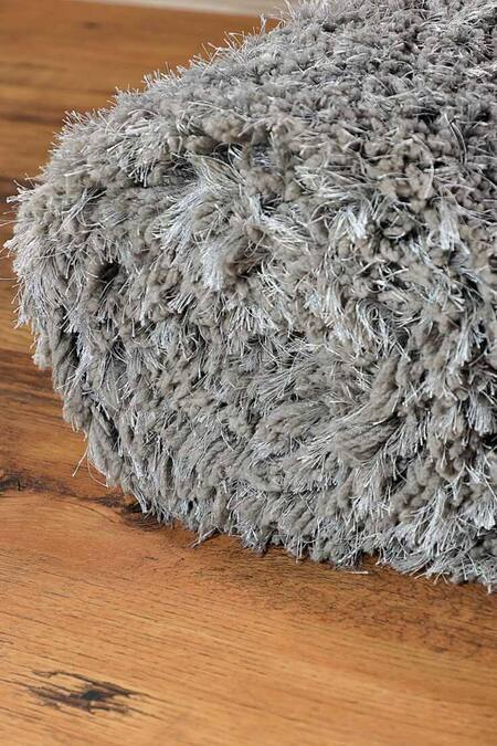 Shop_Kaleen India_Silver 100% Polyester Hand Tufted Solid Octagon Rug_Online_at_Aza_Fashions