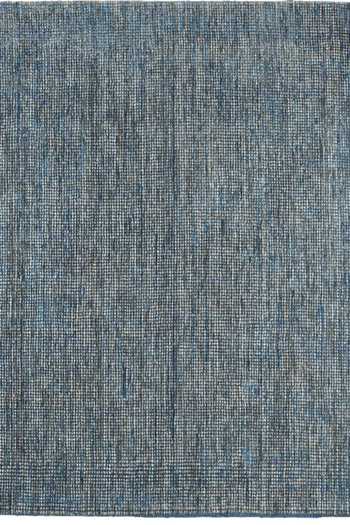 Kaleen India_Blue 60% Wool, 40% Viscose Handwoven Checkered Pattern Rectangle Shaped Rug_at_Aza_Fashions