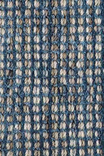 Shop_Kaleen India_Blue 60% Wool, 40% Viscose Handwoven Checkered Pattern Rectangle Shaped Rug
