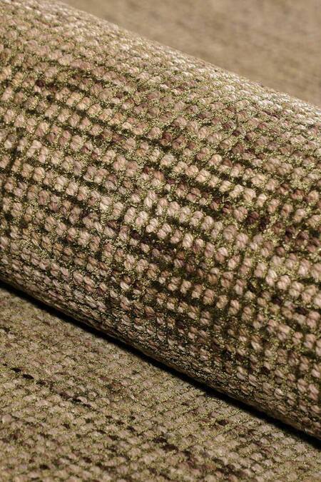 Buy_Kaleen India_Green 60% Wool, 40% Viscose Handwoven Checkered Pattern Rectangle Shaped Rug