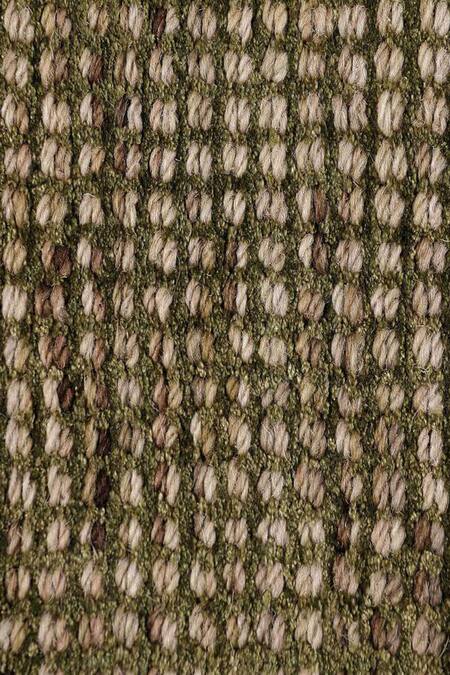 Shop_Kaleen India_Green 60% Wool, 40% Viscose Handwoven Checkered Pattern Rectangle Shaped Rug