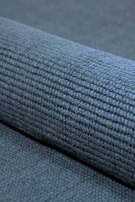 Buy_Kaleen India_Blue 100% Wool Handwoven Solid Octagon Shaped Rug