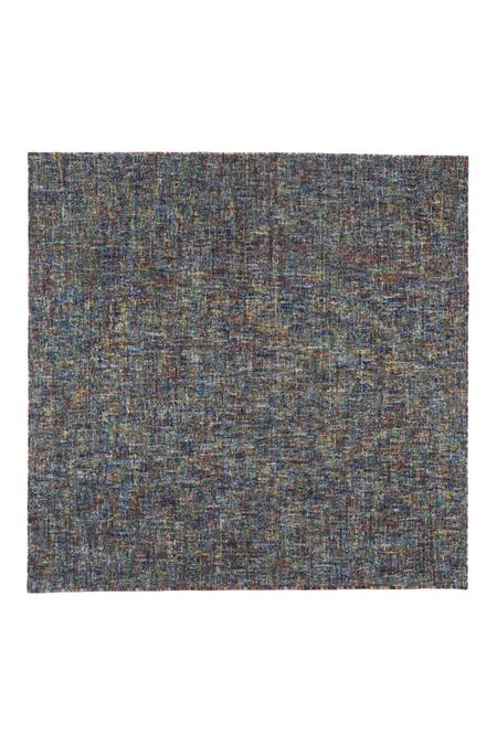 Kaleen India_Multi Color 80% Wool And 20% Viscose Confetti Abstract Pattern Oval-shaped Rug_at_Aza_Fashions